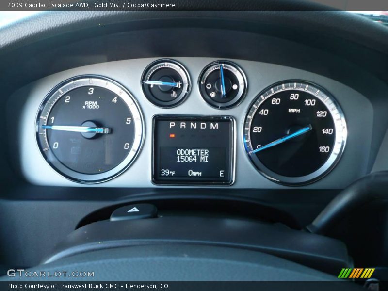 Gold Mist / Cocoa/Cashmere 2009 Cadillac Escalade AWD