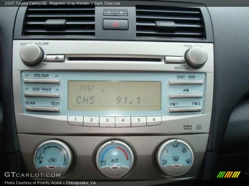 Magnetic Gray Metallic / Dark Charcoal 2007 Toyota Camry SE