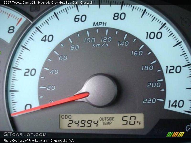 Magnetic Gray Metallic / Dark Charcoal 2007 Toyota Camry SE