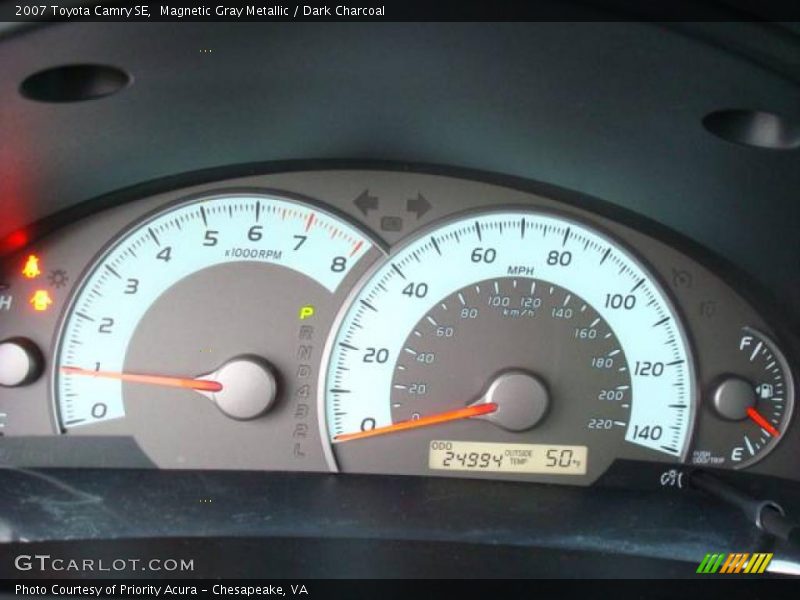 Magnetic Gray Metallic / Dark Charcoal 2007 Toyota Camry SE