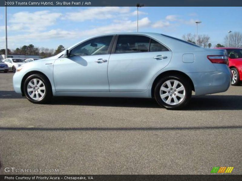 Sky Blue Pearl / Ash 2009 Toyota Camry Hybrid