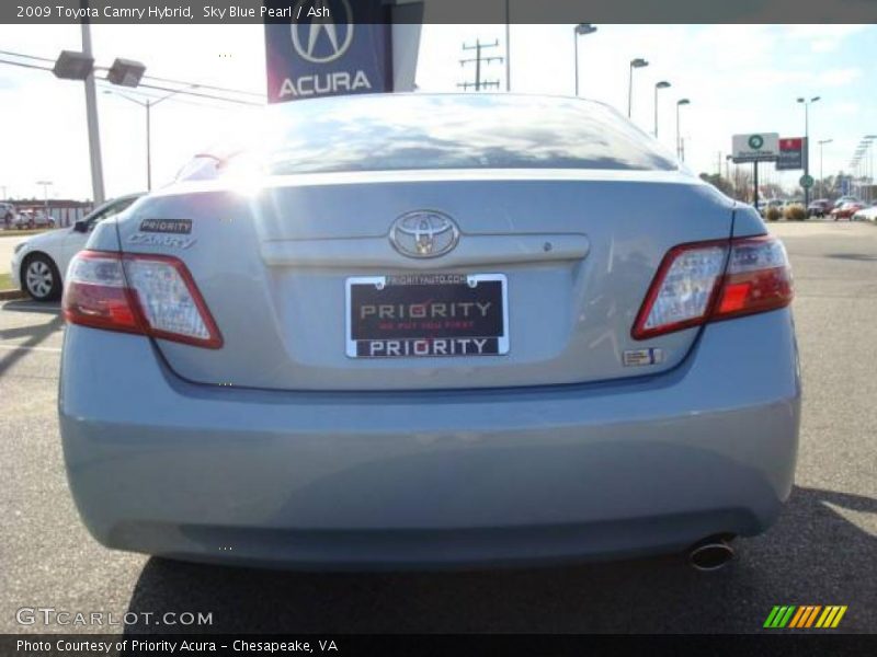 Sky Blue Pearl / Ash 2009 Toyota Camry Hybrid