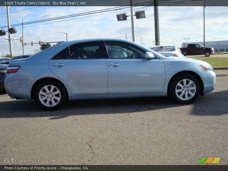 Sky Blue Pearl / Ash 2009 Toyota Camry Hybrid