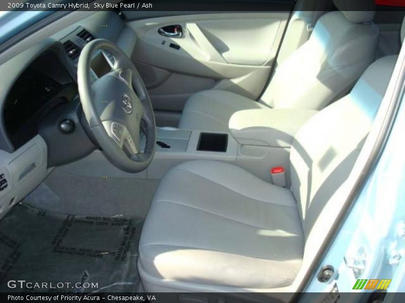 Sky Blue Pearl / Ash 2009 Toyota Camry Hybrid