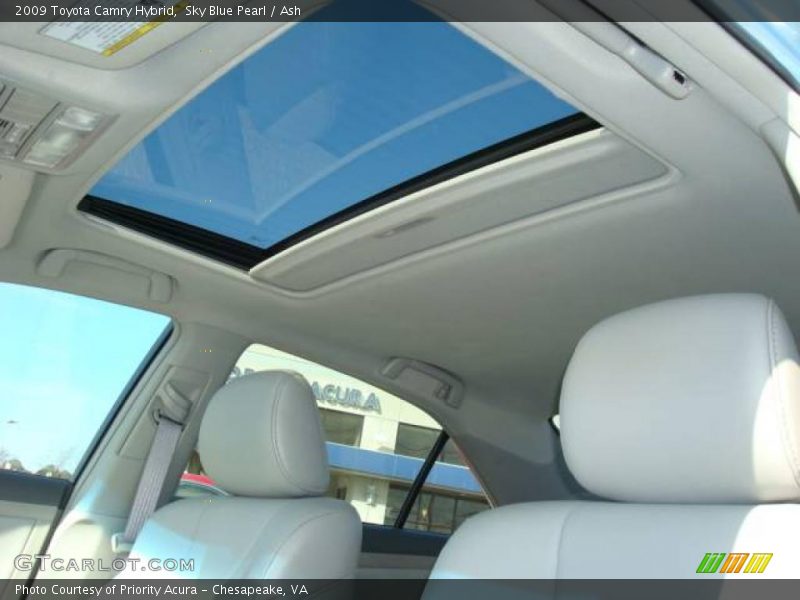 Sky Blue Pearl / Ash 2009 Toyota Camry Hybrid