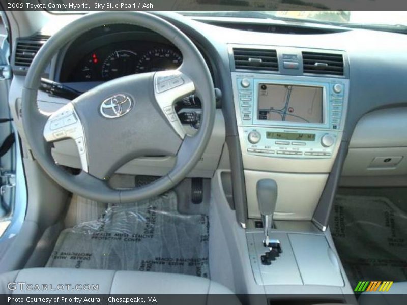 Sky Blue Pearl / Ash 2009 Toyota Camry Hybrid