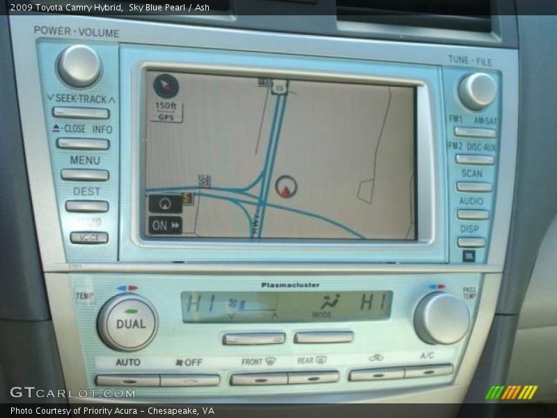 Sky Blue Pearl / Ash 2009 Toyota Camry Hybrid