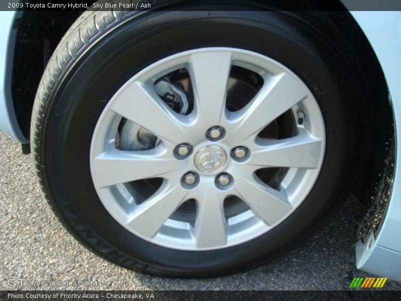 Sky Blue Pearl / Ash 2009 Toyota Camry Hybrid