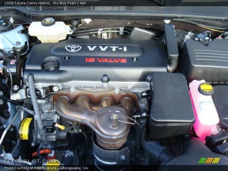 Sky Blue Pearl / Ash 2009 Toyota Camry Hybrid