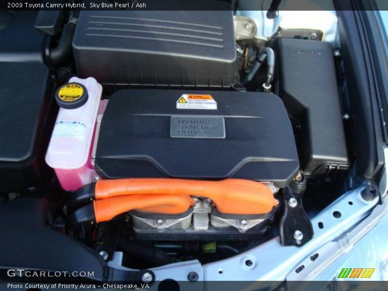 Sky Blue Pearl / Ash 2009 Toyota Camry Hybrid