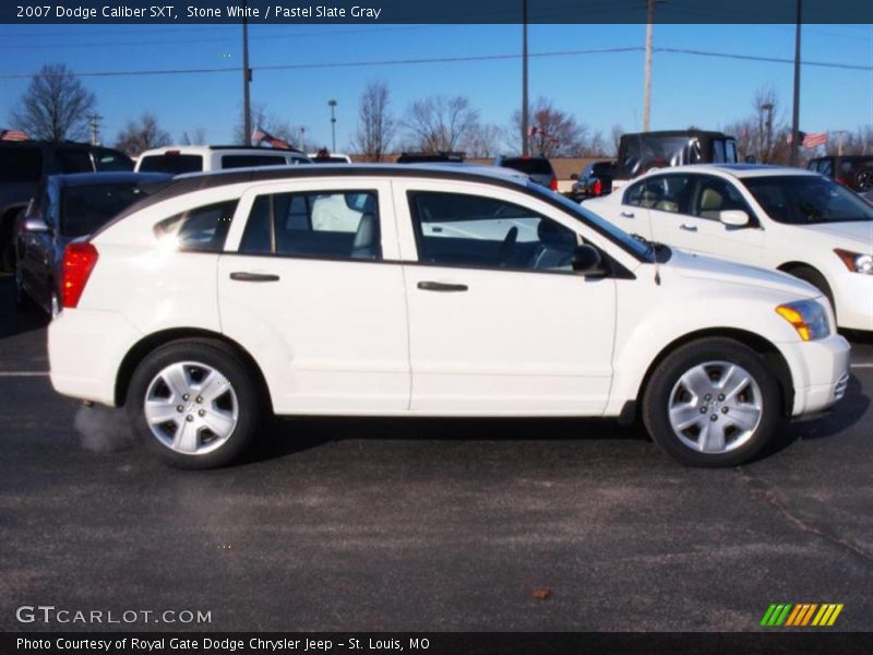 Stone White / Pastel Slate Gray 2007 Dodge Caliber SXT