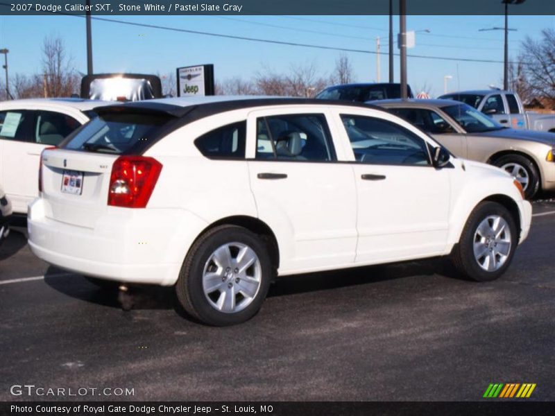 Stone White / Pastel Slate Gray 2007 Dodge Caliber SXT