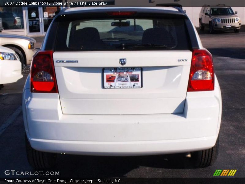 Stone White / Pastel Slate Gray 2007 Dodge Caliber SXT