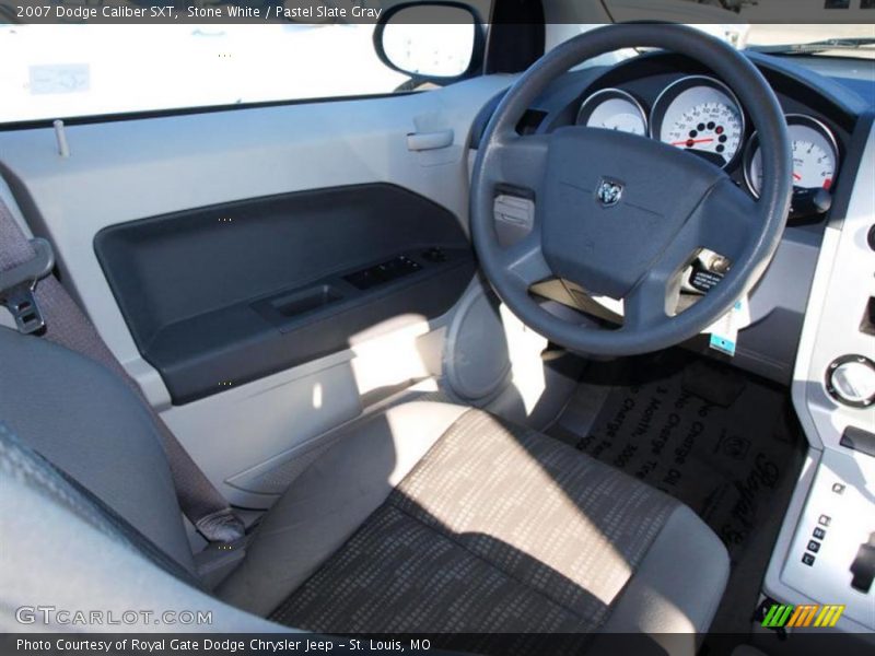 Stone White / Pastel Slate Gray 2007 Dodge Caliber SXT