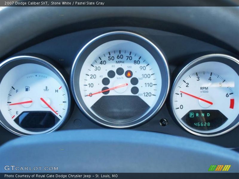 Stone White / Pastel Slate Gray 2007 Dodge Caliber SXT