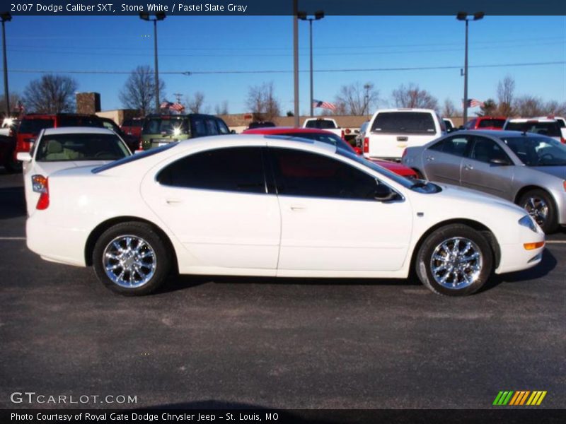 Stone White / Pastel Slate Gray 2007 Dodge Caliber SXT