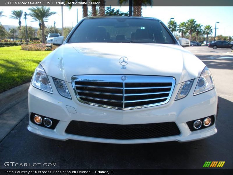 Arctic White / Black 2010 Mercedes-Benz E 350 Sedan
