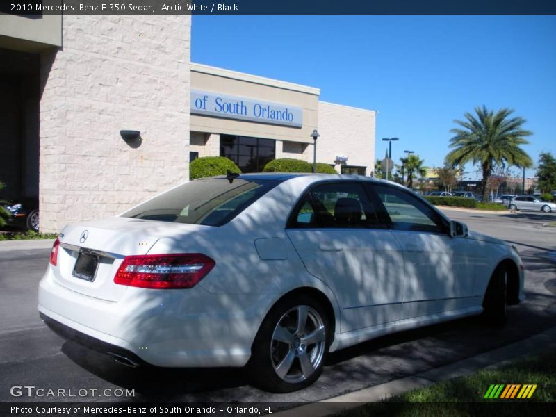 Arctic White / Black 2010 Mercedes-Benz E 350 Sedan