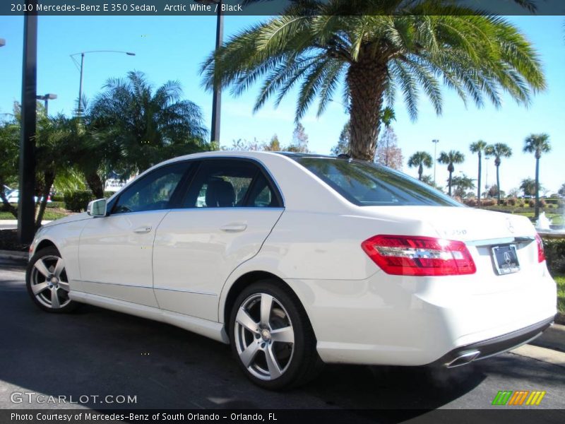 Arctic White / Black 2010 Mercedes-Benz E 350 Sedan