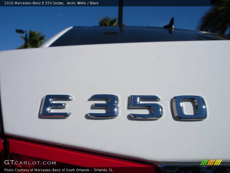 Arctic White / Black 2010 Mercedes-Benz E 350 Sedan