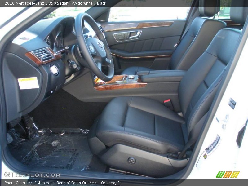 Arctic White / Black 2010 Mercedes-Benz E 350 Sedan