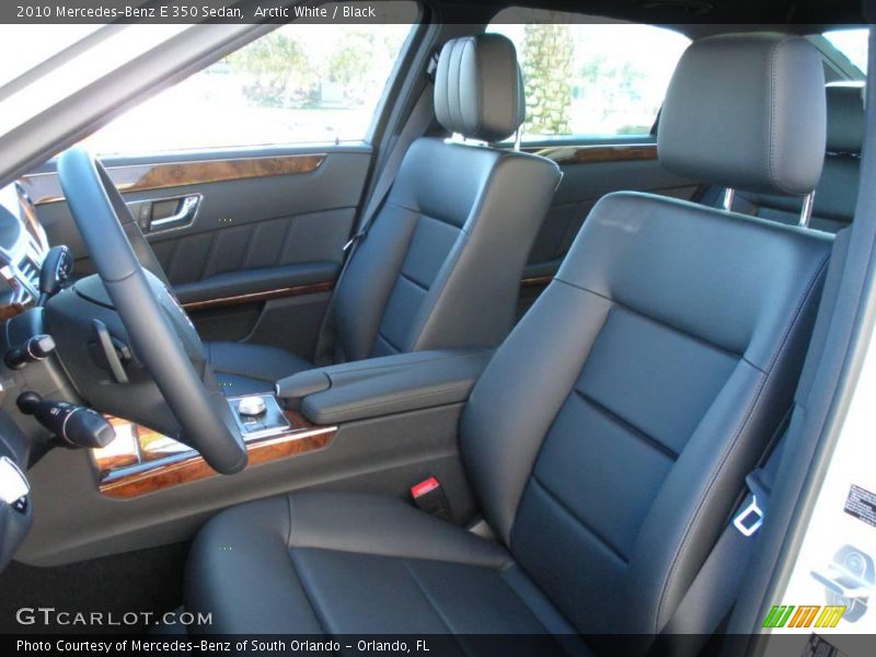 Arctic White / Black 2010 Mercedes-Benz E 350 Sedan