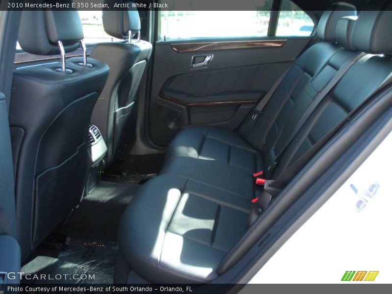 Arctic White / Black 2010 Mercedes-Benz E 350 Sedan