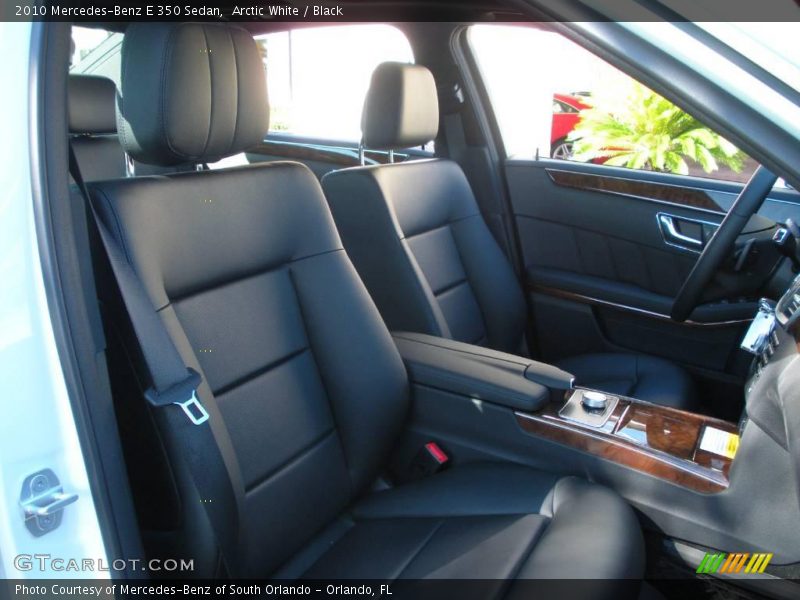 Arctic White / Black 2010 Mercedes-Benz E 350 Sedan