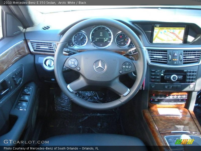 Arctic White / Black 2010 Mercedes-Benz E 350 Sedan