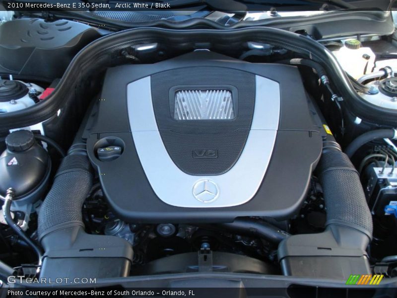 Arctic White / Black 2010 Mercedes-Benz E 350 Sedan