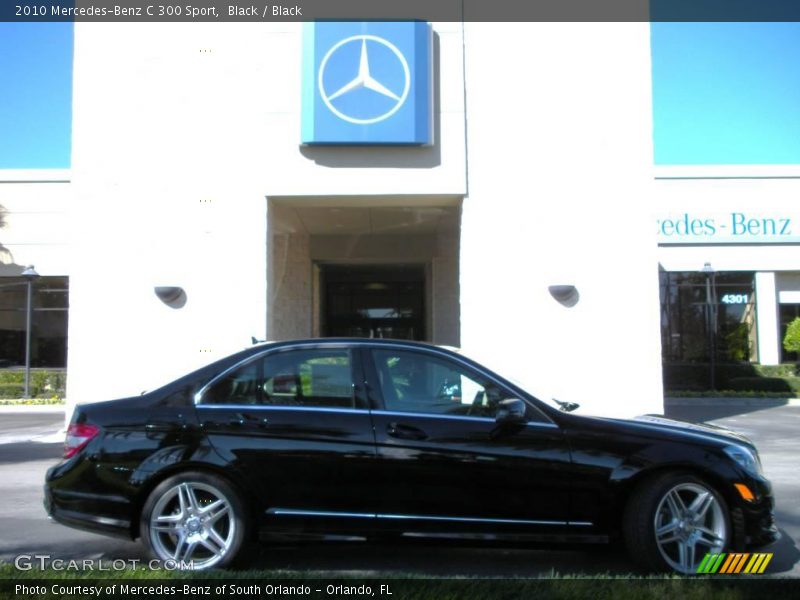 Black / Black 2010 Mercedes-Benz C 300 Sport