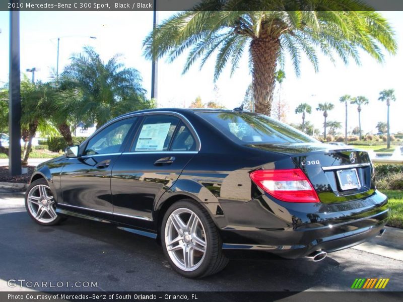 Black / Black 2010 Mercedes-Benz C 300 Sport