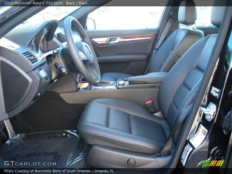 Black / Black 2010 Mercedes-Benz C 300 Sport