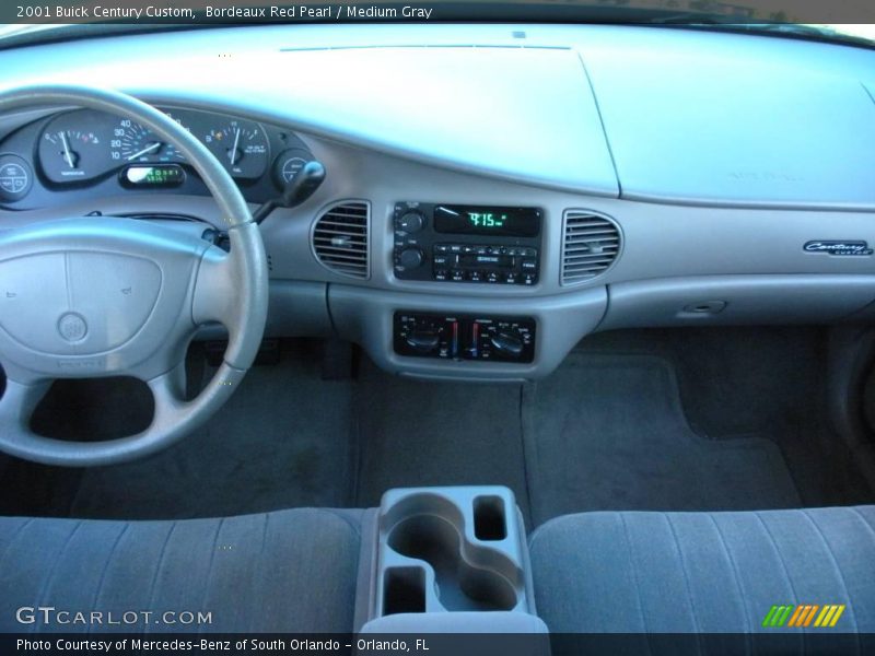 Bordeaux Red Pearl / Medium Gray 2001 Buick Century Custom