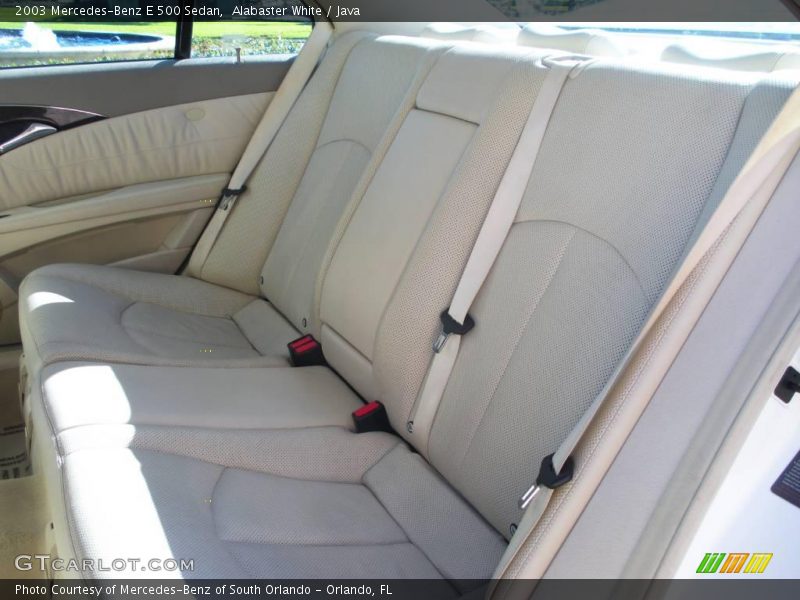 Alabaster White / Java 2003 Mercedes-Benz E 500 Sedan