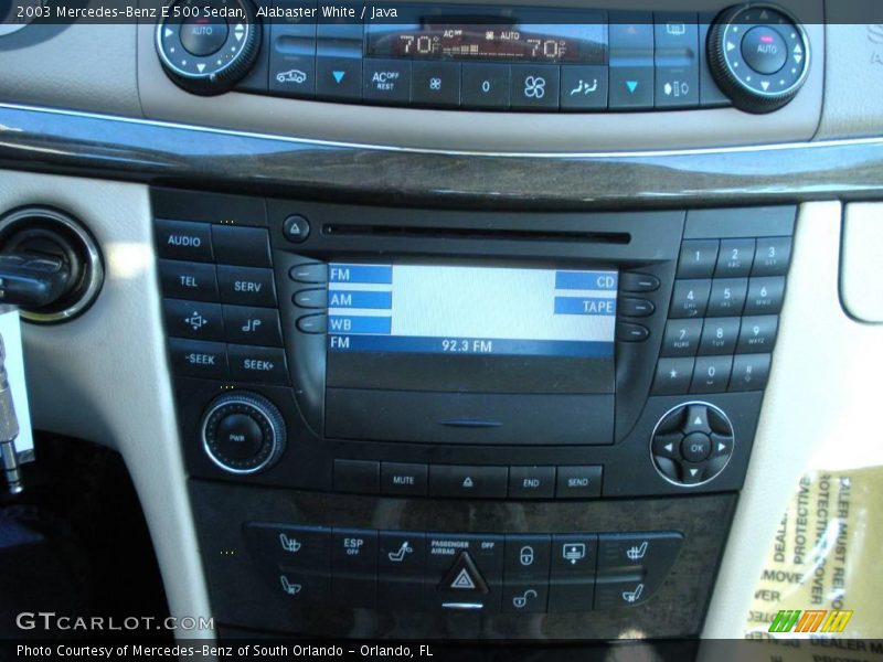 Alabaster White / Java 2003 Mercedes-Benz E 500 Sedan