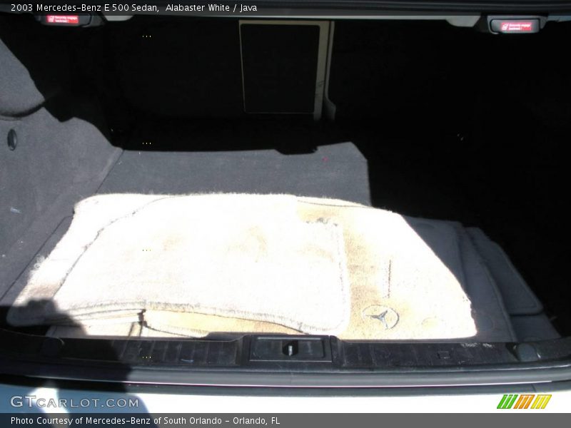 Alabaster White / Java 2003 Mercedes-Benz E 500 Sedan