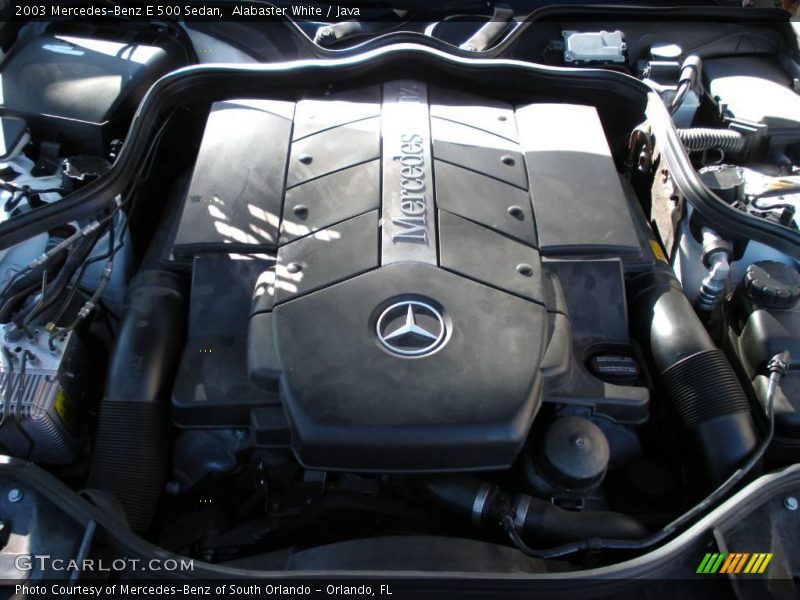Alabaster White / Java 2003 Mercedes-Benz E 500 Sedan