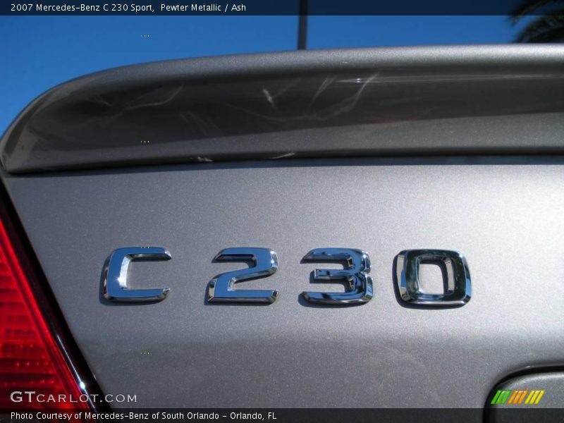 Pewter Metallic / Ash 2007 Mercedes-Benz C 230 Sport