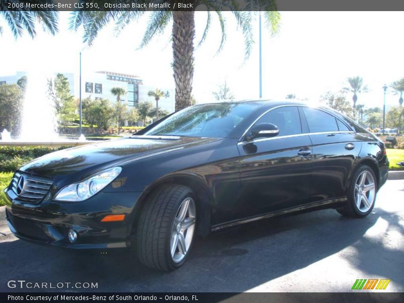 Obsidian Black Metallic / Black 2008 Mercedes-Benz CLS 550