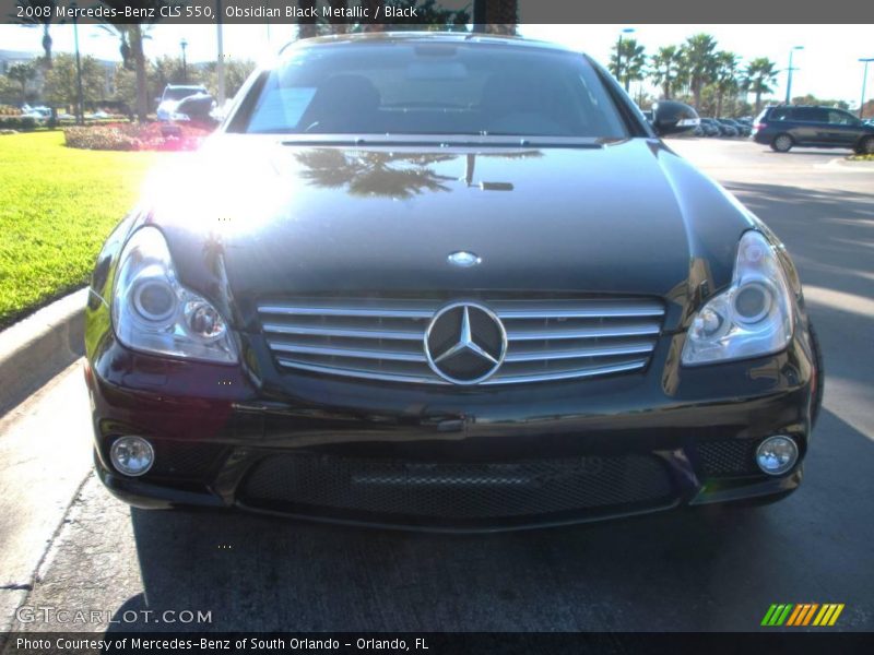 Obsidian Black Metallic / Black 2008 Mercedes-Benz CLS 550