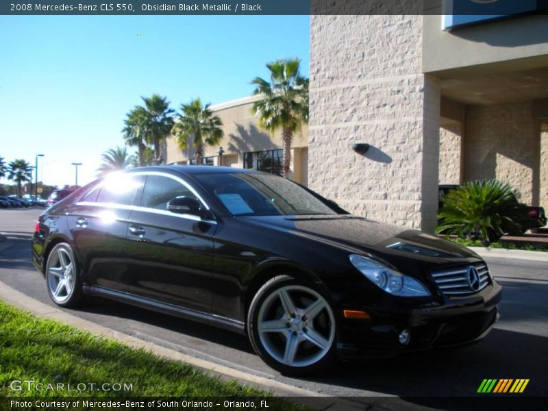 Obsidian Black Metallic / Black 2008 Mercedes-Benz CLS 550
