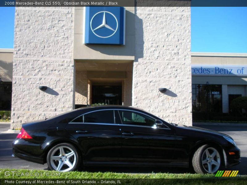 Obsidian Black Metallic / Black 2008 Mercedes-Benz CLS 550