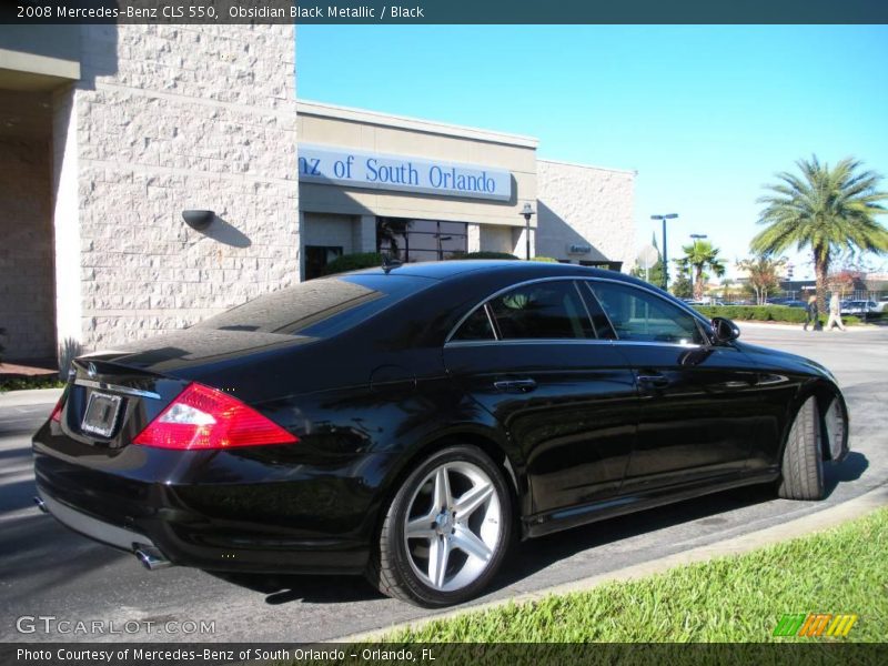 Obsidian Black Metallic / Black 2008 Mercedes-Benz CLS 550