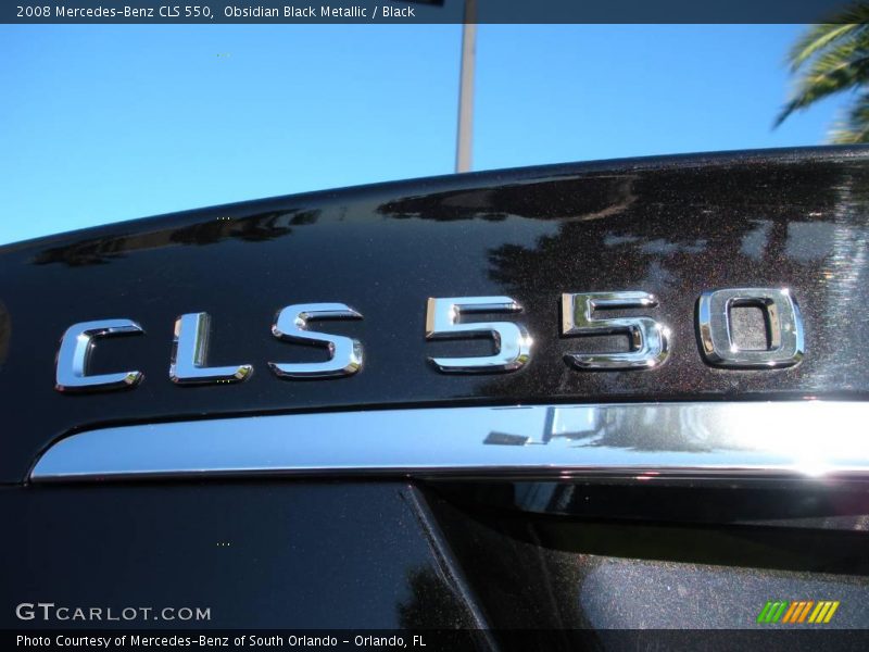 Obsidian Black Metallic / Black 2008 Mercedes-Benz CLS 550