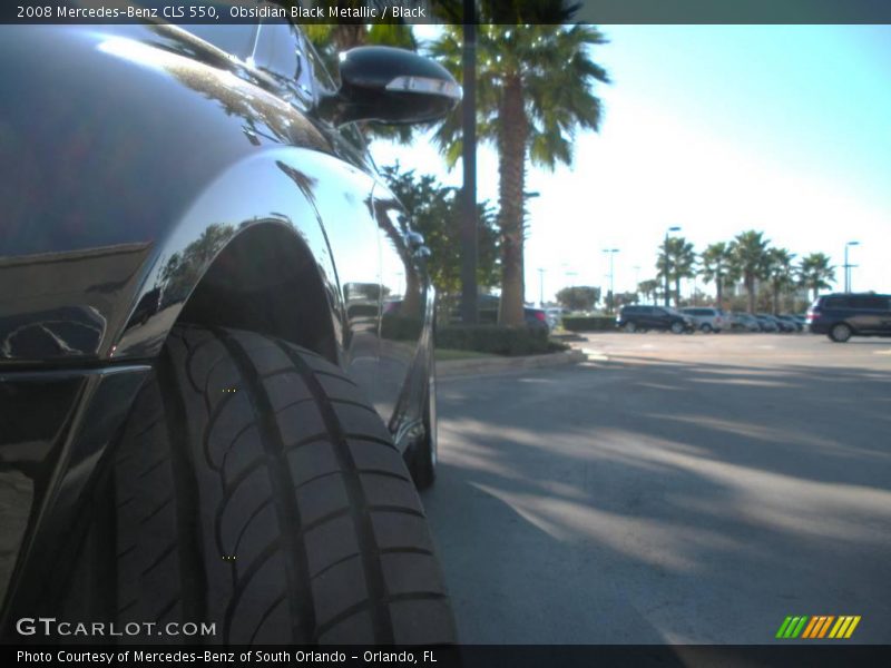 Obsidian Black Metallic / Black 2008 Mercedes-Benz CLS 550