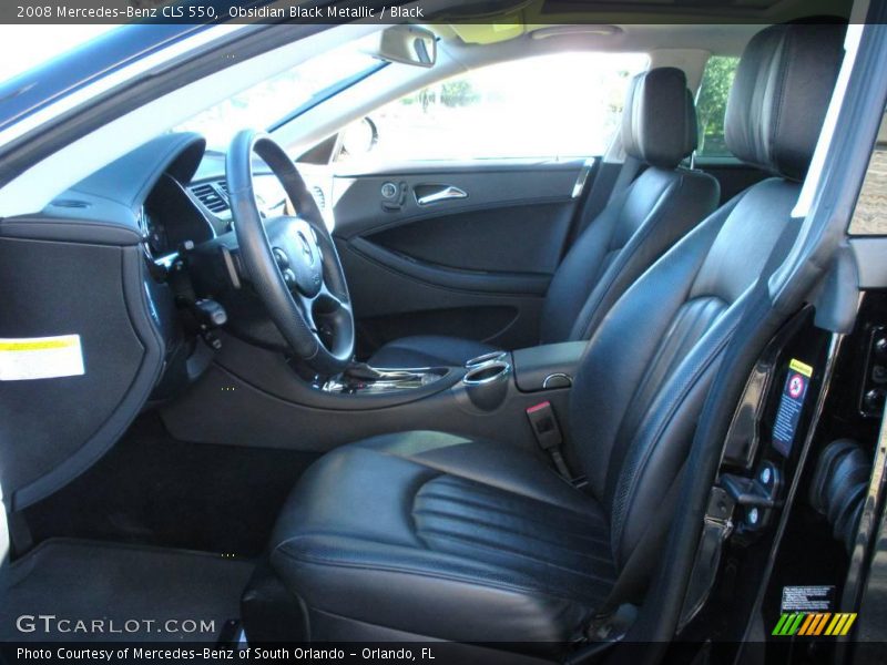 Obsidian Black Metallic / Black 2008 Mercedes-Benz CLS 550