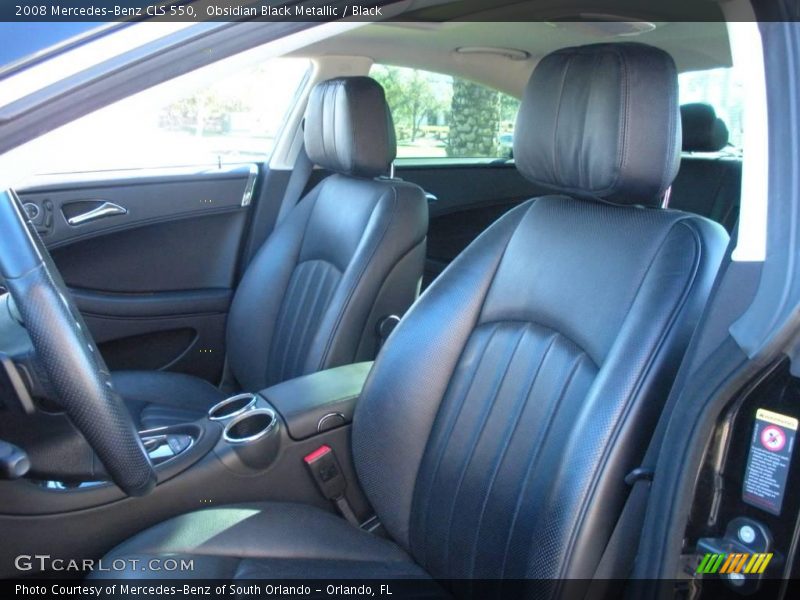 Obsidian Black Metallic / Black 2008 Mercedes-Benz CLS 550