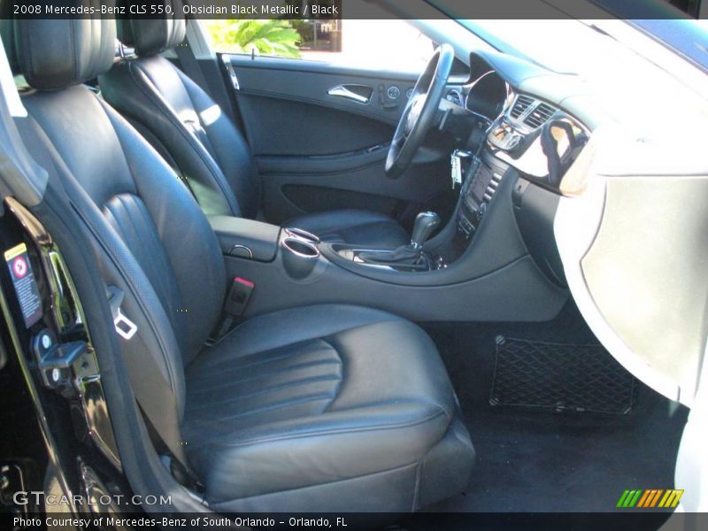 Obsidian Black Metallic / Black 2008 Mercedes-Benz CLS 550