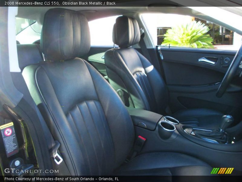 Obsidian Black Metallic / Black 2008 Mercedes-Benz CLS 550